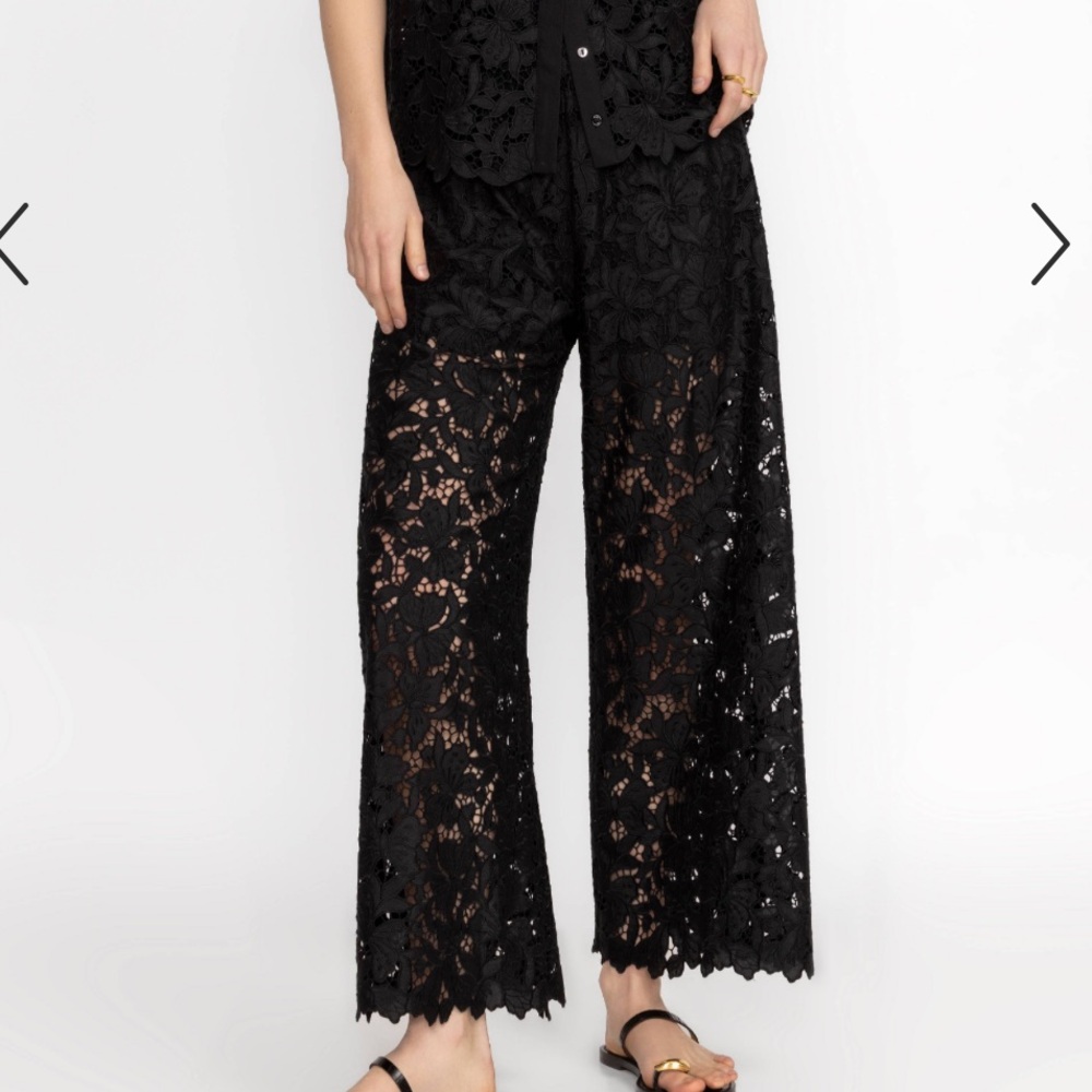 JOHNNY WAS Kitt lace pants-size small